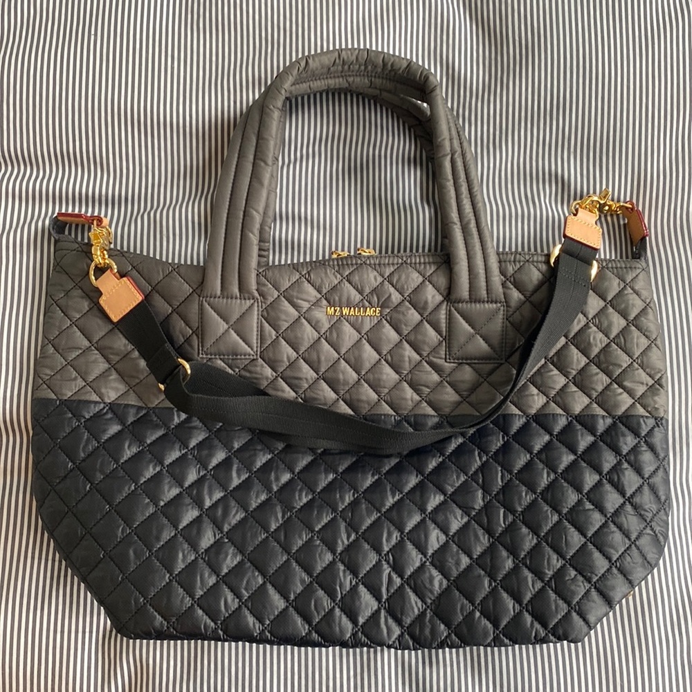 mz walllace large sutton in colorblock magnet/black